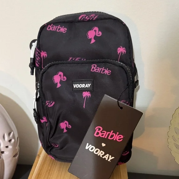 Barbie Black and Pink Crossbody Bag - Picture 1 of 4